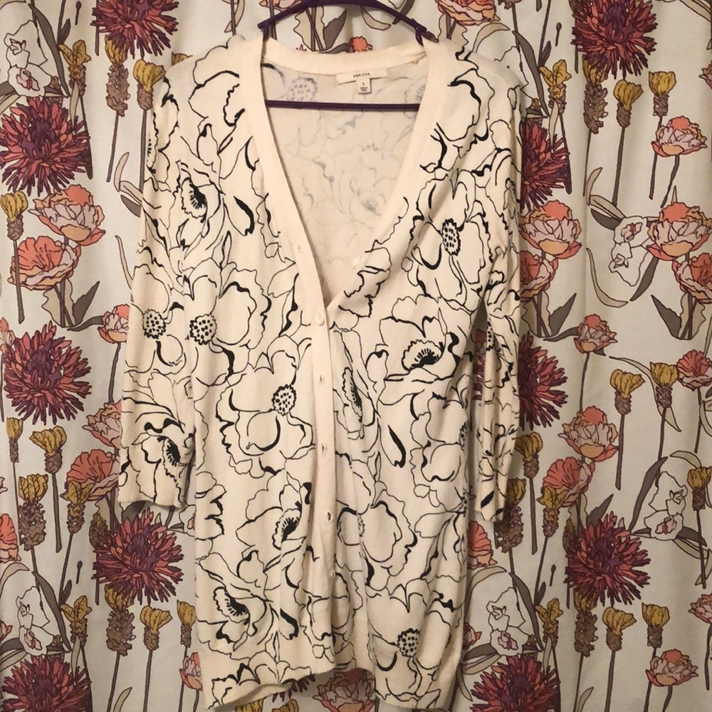 floral cardigan